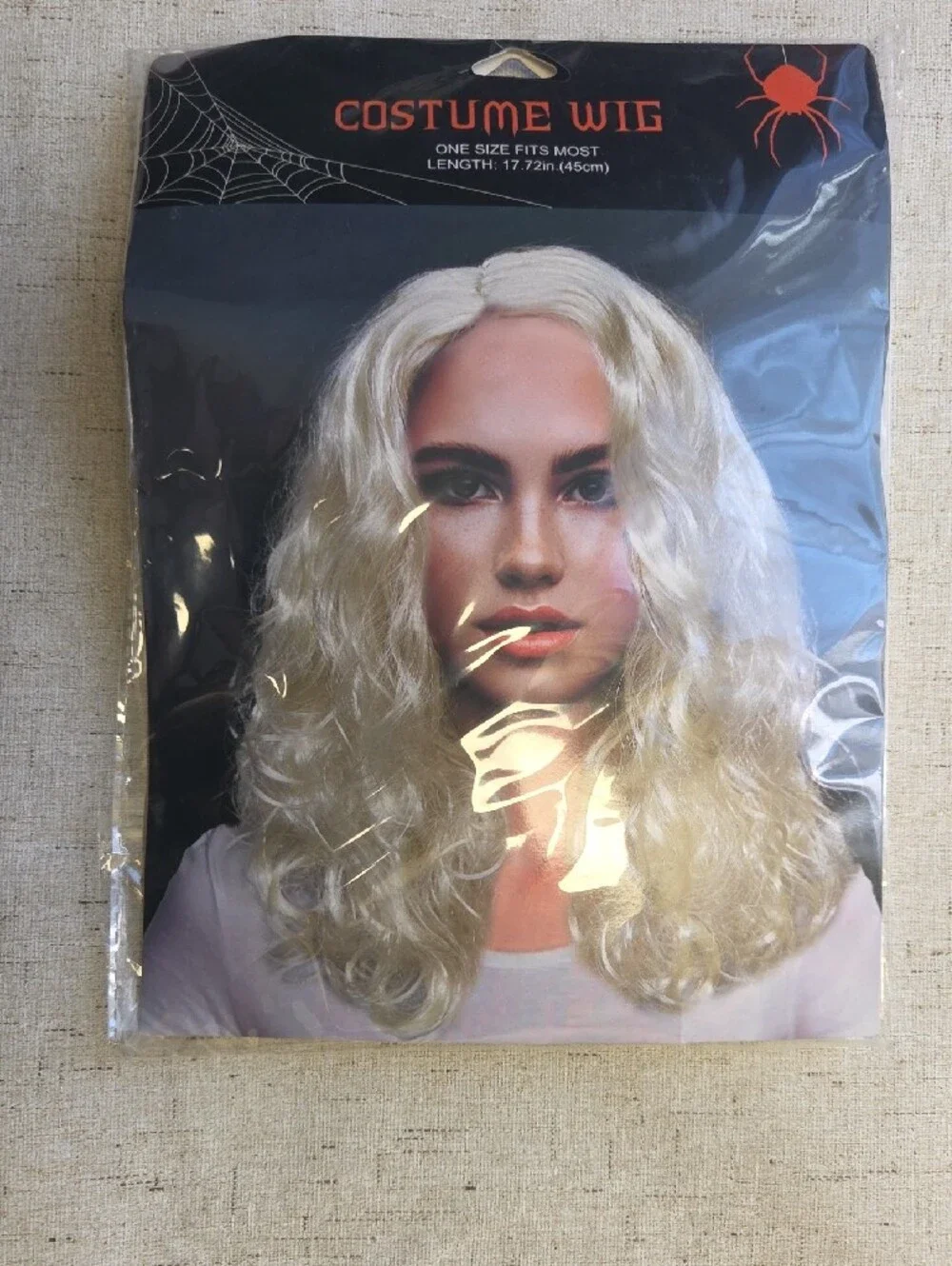 Costume Wig - Blonde Synthetic Long Wavy Hair